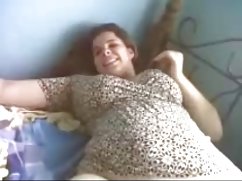 Cozy nestled in a wheelbarrow to masturbate